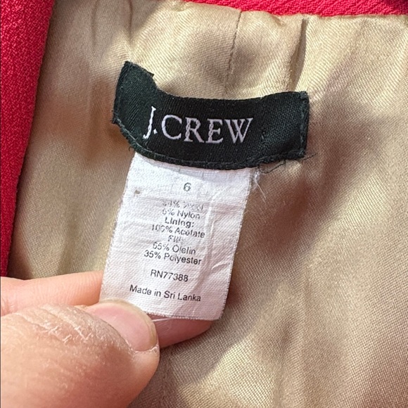 J. Crew Vintage Lady Day Lined Double Breasted Wool Thinsulate Pink Coral 56069 - Picture 4 of 10